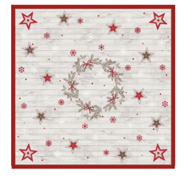 Dunicel® Mitteldecken 84 x 84 cm Cozy Winter, 100 Stk. (5 x 20 Stk.)