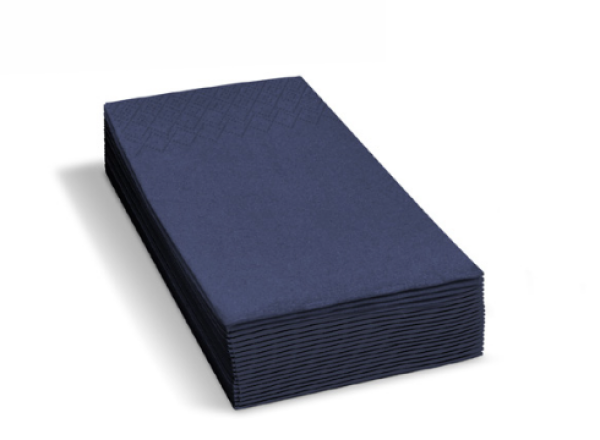 Serviette (PAP FSC Mix) 1/8 Kopffalz 2-lagig dunkelblau 33 x 33 cm