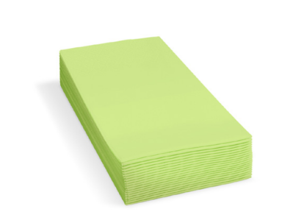 Serviette (PAP FSC Mix) 1/8 Kopffalz 2-lagig gelbgrün 33 x 33 cm