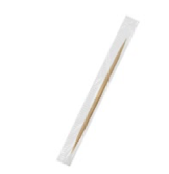 Zahnstocher (Holz FSC 100%) &Oslash;2 x 65 mm einzeln in Cellophan verpackt [1000 St.]