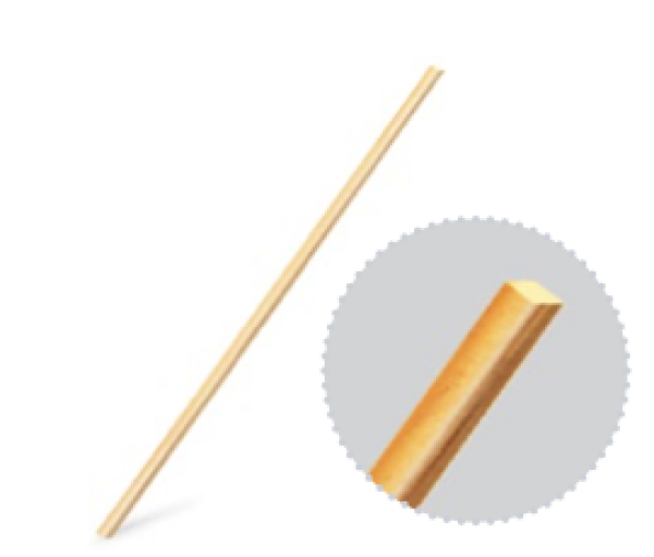 Zuckerwattestab (Bambus FSC 100%) 4 x 4 mm x 40cm [100 St.]