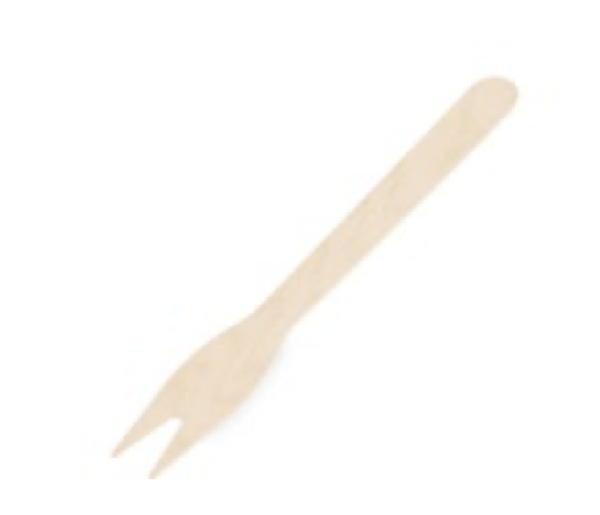 Snack-Gabel (Holz FSC 100%) 12cm [500 St.]