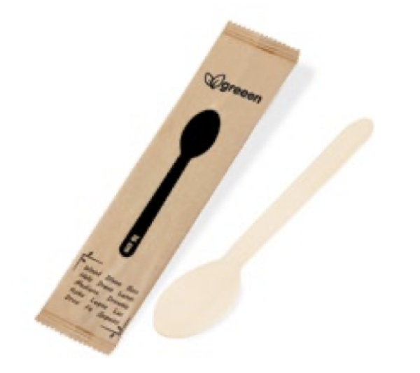 L&ouml;ffel (Holz FSC 100%) 16cm einzeln verpackt [100 St.]