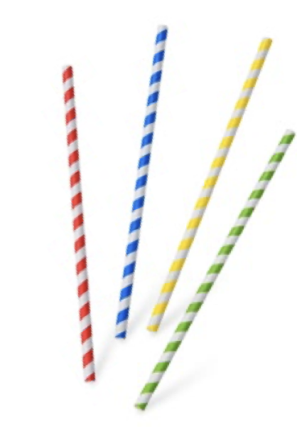 Papiertrinkhalm Spirale gr&uuml;n `JUMBO` &Oslash;8mm x 25cm [100 St.]