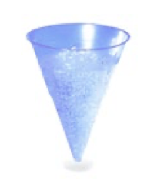 Wasserbecher (PP) Blue Cone &Oslash;70mm 115ml [1000 St.]