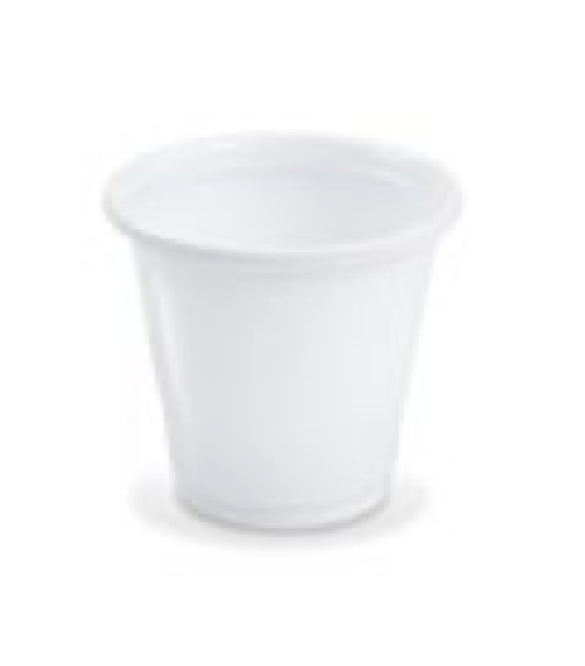 Trinkbecher (PP) wei&szlig; &Oslash;57mm 80ml [100 St.]