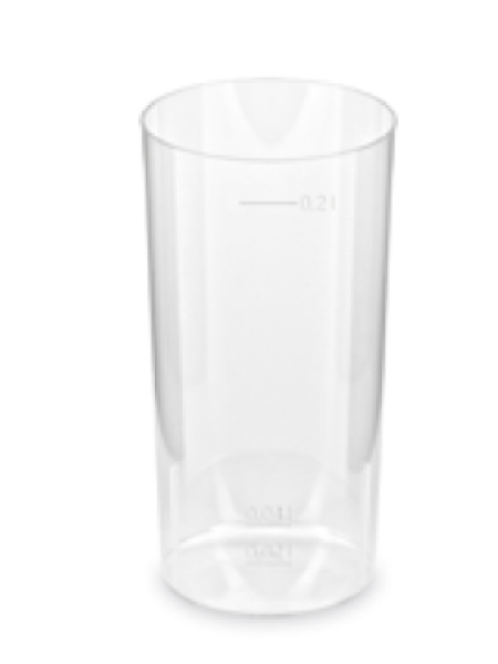 Trinkglas (PS) Longdrink &Oslash;56mm 2cl/4cl/0,2L [10 St.]
