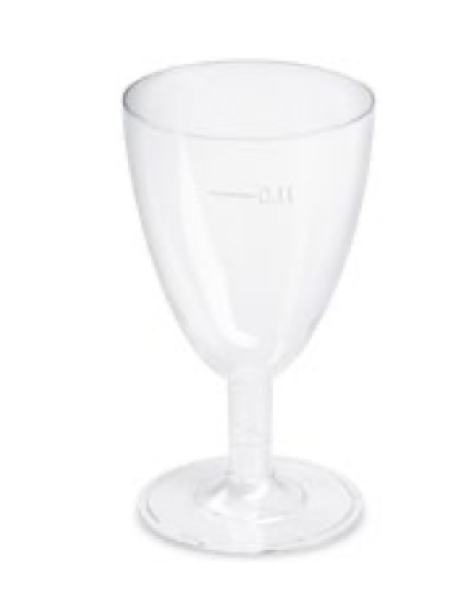 Weinglas (PS) zweiteilig &Oslash;65mm 0,1L [6 St.]