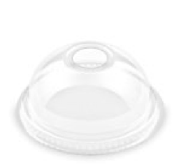 Domdeckel (rPET) mit &Ouml;ffnung f&uuml;r Becher &Oslash;78mm [50 St.]