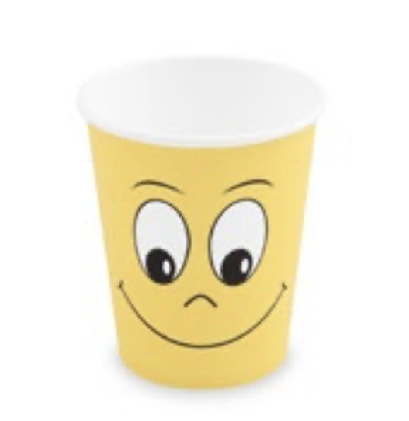 Pappbecher (FSC Mix/PE) Smile &Oslash;80mm 280ml `0,2L/8oz/M` [50 St.]