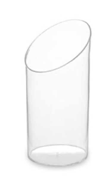 Fingerfood-Becher (PS) rund glasklar &Oslash;45 x 84 mm 65ml [20 St.]