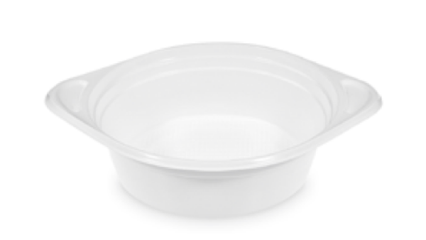 Suppenterrine (PP) mit Ohren wei&szlig; &Oslash;156mm 500ml [100 St.]