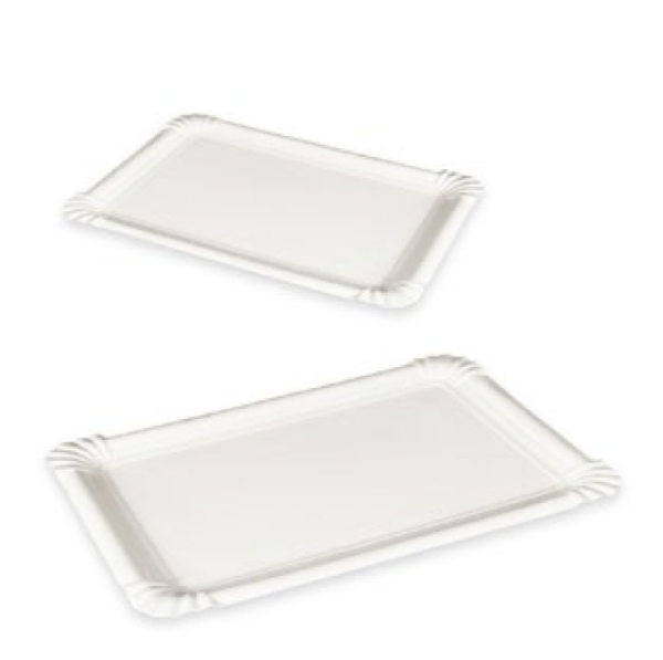 Pappteller wei&szlig; 23 x 33 cm [125 St.]