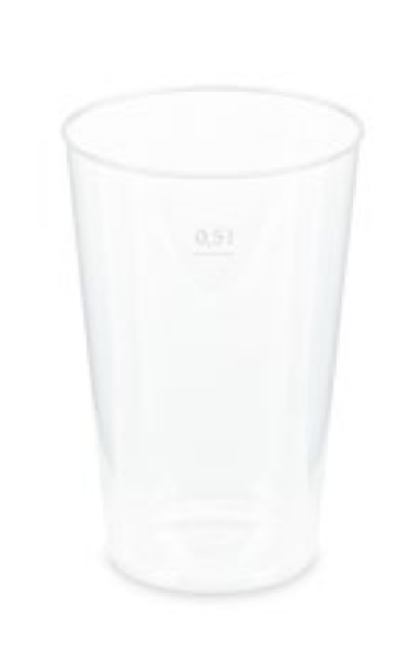 Pfandbecher (PP) wiederverwendbar &Oslash;86mm 0,4L [50 St.]