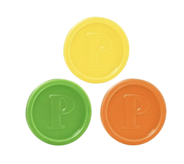 Pfandmarke (PS) gr&uuml;n &Oslash;23mm [100 St.]