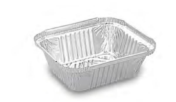 Schale (ALU) eckig 149 x 123 x 47 mm 470ml [100 St.]