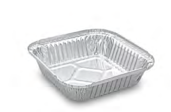 Schale (ALU) eckig 164 x 164 x 36 mm 500ml [100 St.]