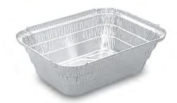 Schale (ALU) eckig 202 x 137 x 59 mm 940ml f&uuml;r Pasta [100 St.]