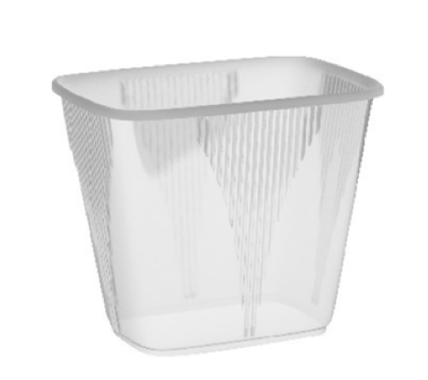 Rechteckbecher (PP) klar 108 x 81 mm 500ml [100 St.]