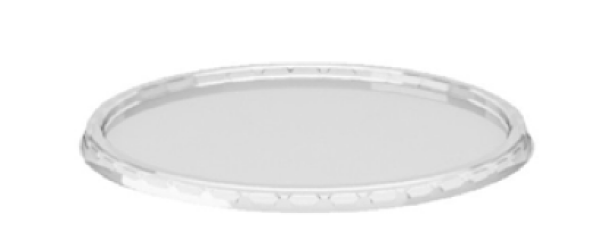 Deckel (PP) klar f&uuml;r Rundbecher &Oslash;101mm [100 St.]