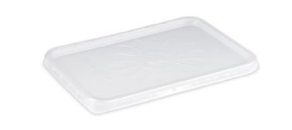 Deckel (PP) klar f&uuml;r Rechteckschale 186 x 133 mm [50 St.]