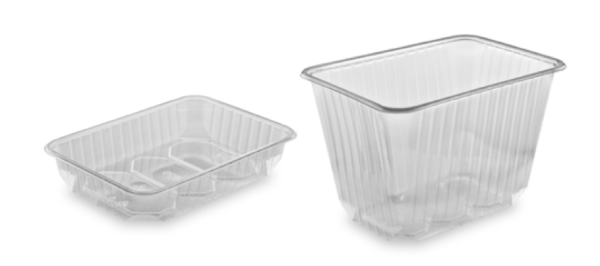 Rechteckschale (PP) klar 186 x 133 mm 500ml [50 St.]