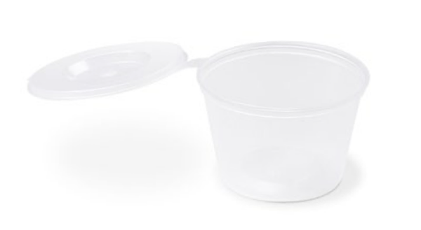 Dressingbecher (PP) mit Deckel klar &Oslash;70mm 120ml [50 St.]