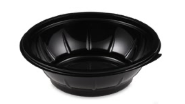 Salatschale (rPET) schwarz &Oslash;176mm 500ml [50 St.]