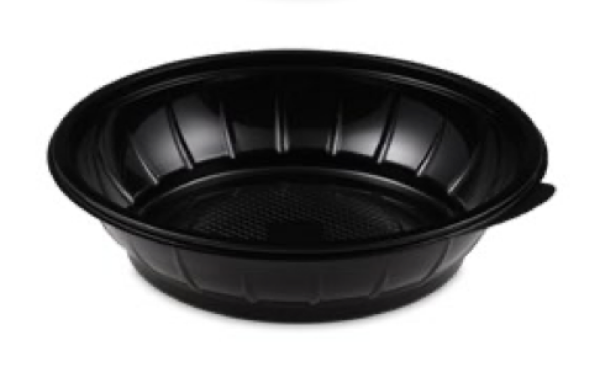 Salatschale (rPET) schwarz &Oslash;230mm 1000ml [50 St.]