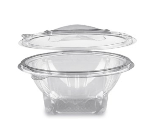 Rundbecher (rPET) mit Deckel klar 500ml [50 St.]