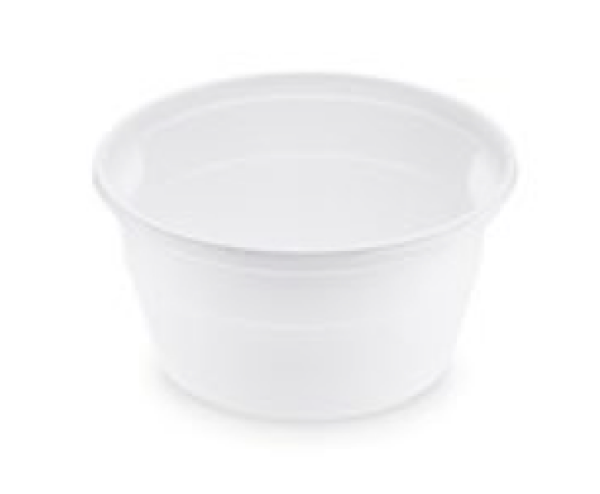 Schale (PP) wei&szlig; &Oslash;127mm 500ml [50 St.]
