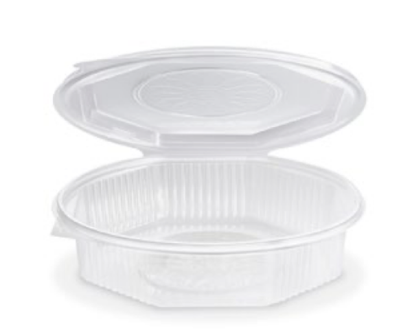 Men&uuml;-Schale (PP) Ripboxx Meal ungeteilt achteckig klar 1200ml [25 St.]
