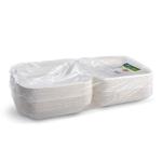 Men&uuml;-Box (Zuckerrohr-Bagasse) ungeteilt 222 x 200 x 67 mm 1100ml [50 St.]