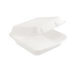 Men&uuml;-Box (Zuckerrohr-Bagasse) ungeteilt 222 x 200 x 67 mm 1100ml [50 St.]