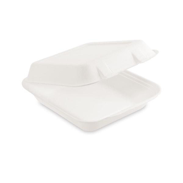 Men&uuml;-Box (Zuckerrohr-Bagasse) ungeteilt 222 x 200 x 67 mm 1100ml [50 St.]