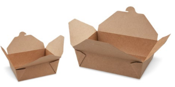 Food box (PAP/PE) fettdicht kraft `S` 110 x 89 x 64 mm 700ml [50 St.]