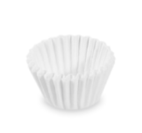 Pralinenkapsel (PAP) wei&szlig; &Oslash;24 x 18 mm [1000 St.]