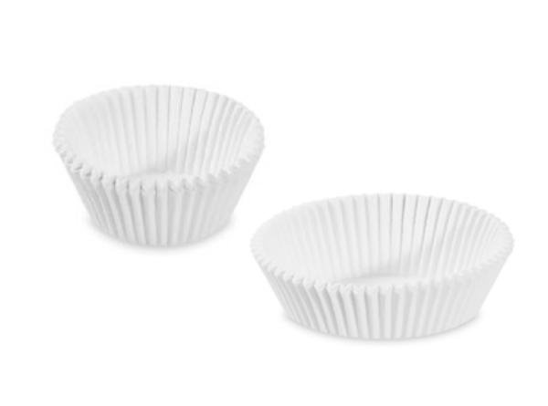 Geb&auml;ckkapsel (PAP) wei&szlig; &Oslash;55 x 30 mm [1000 St.]