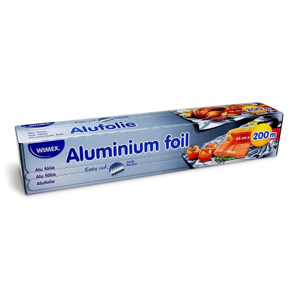 Alufolie 11&micro;m 44cm x 200m im Spenderkarton mit S&auml;ge [1 St.]