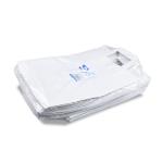 Papiertragetasche wei&szlig; 26+14 x 32 cm [50 St.]