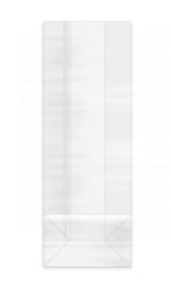 Blockbodenbeutel klar (OPP) 8+4 x 24 cm [100 St.]