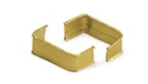 Verschlu&szlig;-Clip U-Form (PAP/FE) gold 33 x 8 mm [1000 St.]