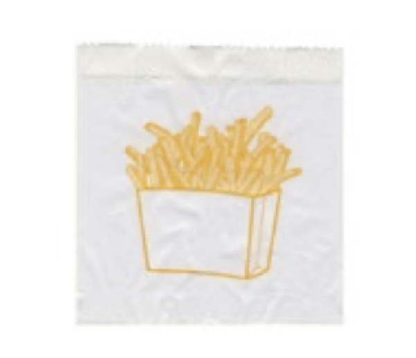 Papierbeutel Pommes-Frites 10+5 x 11 cm [300 St.]