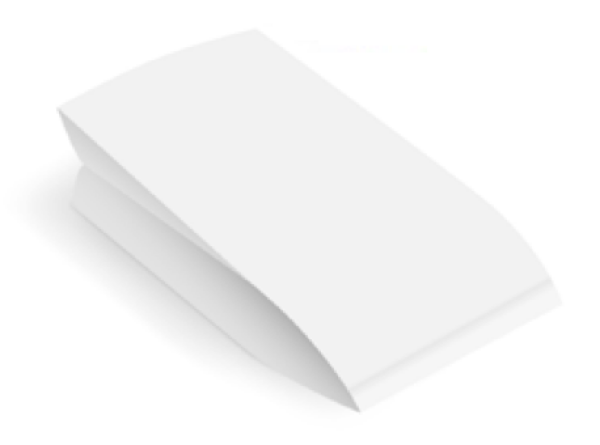 Papierbeutel (PAP/PE) 2-lagig fettdicht wei&szlig; 10,5+5,5 x 24 cm `1/2` [100 St.]