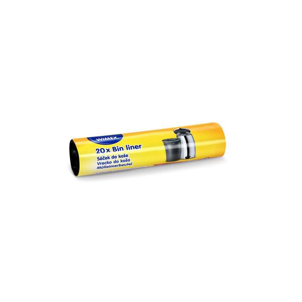 M&uuml;lleimerbeutel (HDPE) schwarz 50 x 60 cm 30L `M` [20 St.]