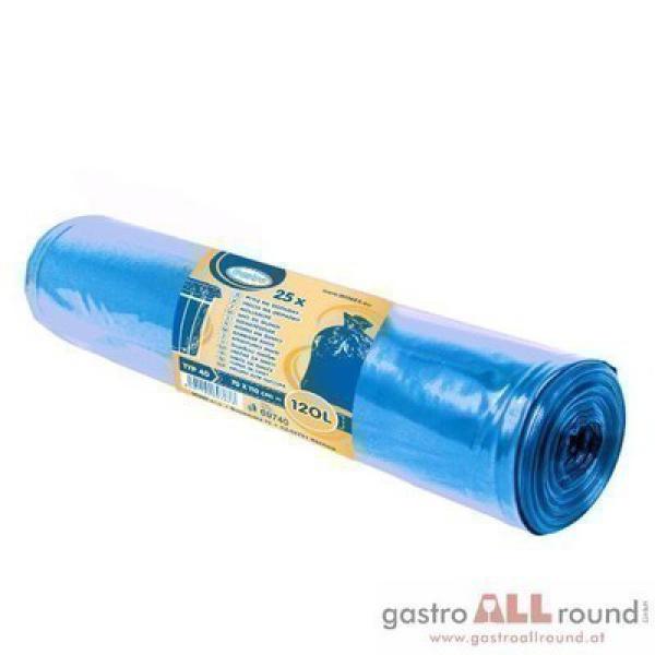 M&uuml;llsack (LDPE) ECONOMY extra-light blau 70 x 110 cm 120L [25 St.]
