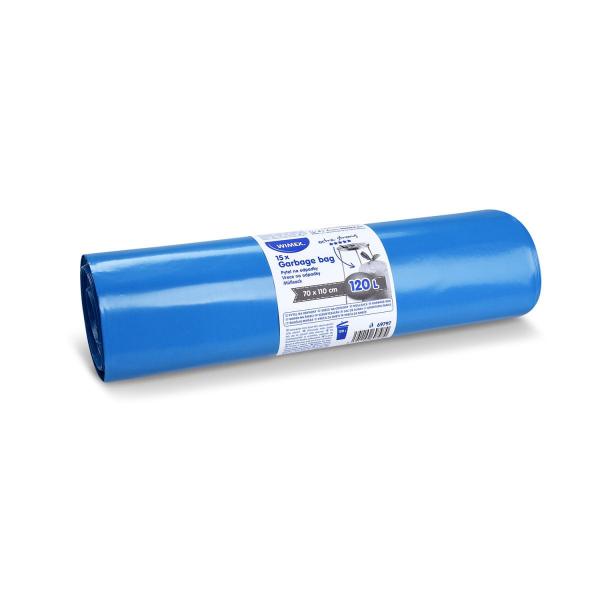 M&uuml;llsack (LDPE) extra-stark blau 70 x 110 cm 120L [15 St.]