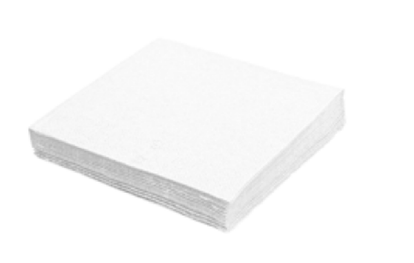 Serviette 1-lagig wei&szlig; 33 x 33 cm [100 St.]