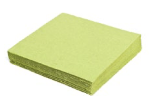 Serviette (PAP FSC Mix) 1-lagig gelbgr&uuml;n 33 x 33 cm [100 St.]