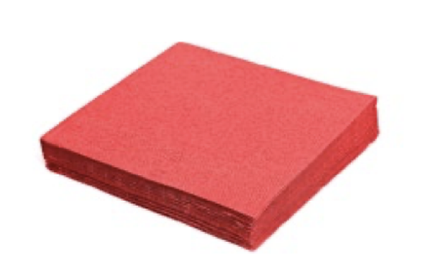 Serviette (PAP FSC Mix) 1-lagig rot 33 x 33 cm [100 St.]